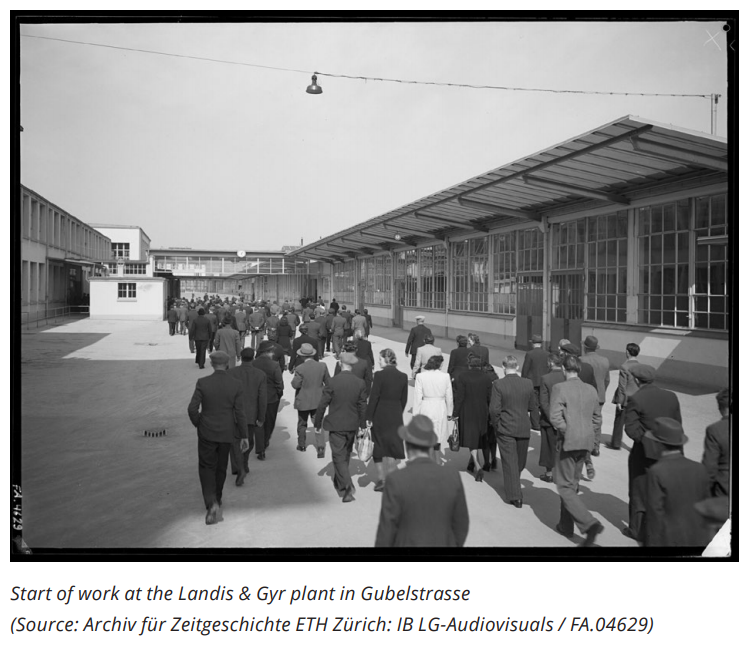 Start of work at the Landis+Gyr plant in Gubelstrasse